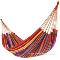 Wooden hammock with canopy